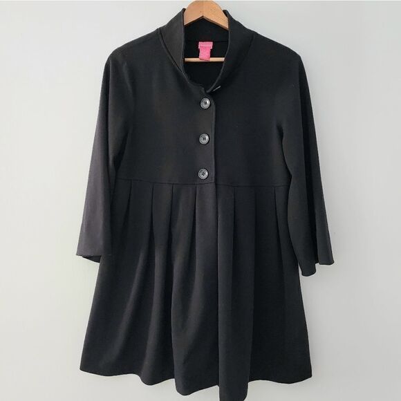 Du Jour jacket trench spandex women's size medium black lightweight - Picture 1 of 4